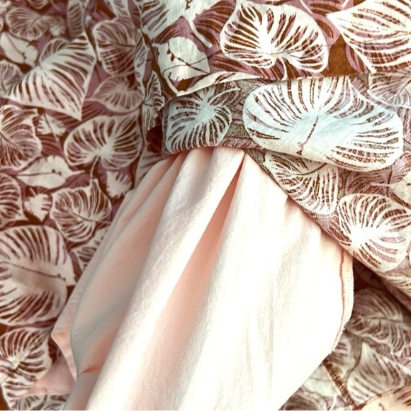 ⭐️Tahari,Softest Linen,V-neck,Lined,Fun Twirl-able Trapeze Dress, POCKETS,Size L - Picture 12 of 14